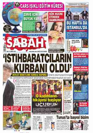 Sabah sayfa 1