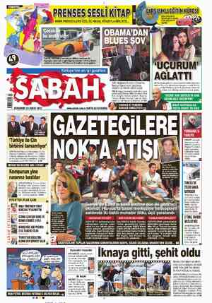 Sabah sayfa 1