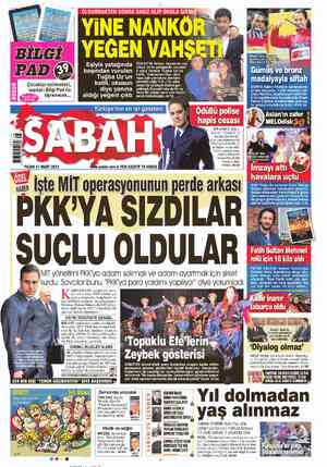 Sabah sayfa 1
