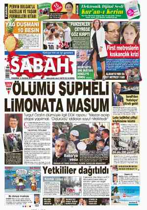 Sabah sayfa 1