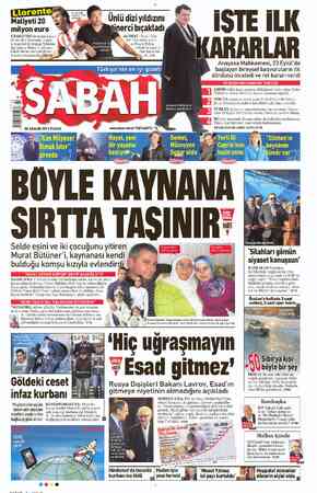  27 yaşında- * ki golcü 1.95 >e a M Unlu dizi yıldızını Maliyeti 20 milyon euro F.BAHÇE'NİN listesinin başın- da yer alan...