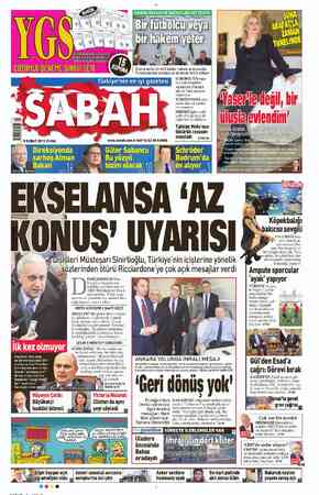 Sabah sayfa 1