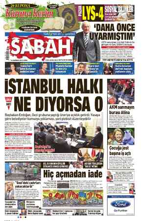Sabah sayfa 1