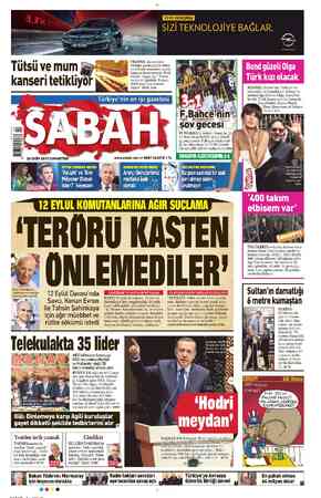 Sabah sayfa 1