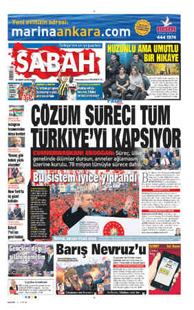 Sabah sayfa 1
