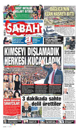 Sabah sayfa 1