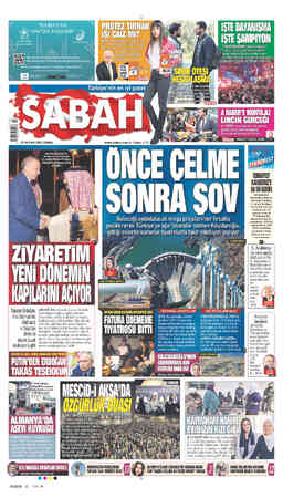  K L İŞTE DAYANIŞMA VAV'DA YAŞANIR” © Ci i l a CE . S İSTE ŞAMPİYON TRABZONSPOR tarihi şampiyon- Y luk için gün sayarken,...