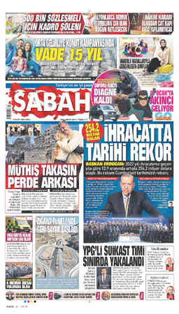  TABIHI REKOR BASKAN ERDOĞAN: 2022 yılı ihracatımız geçen yıla göre 12.9 oranında artışla 254.2 milyar dolara ulaştı. Bu rakam