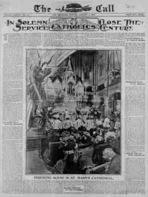 The San Francisco Call Newspaper January 1, 1900 kapağı