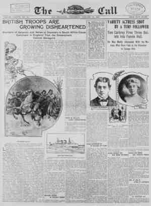 The San Francisco Call Newspaper January 10, 1900 kapağı
