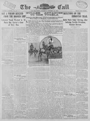 The San Francisco Call Newspaper January 13, 1900 kapağı