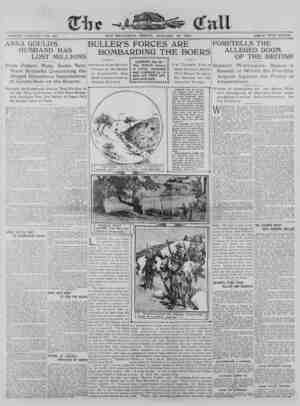 The San Francisco Call Newspaper January 19, 1900 kapağı