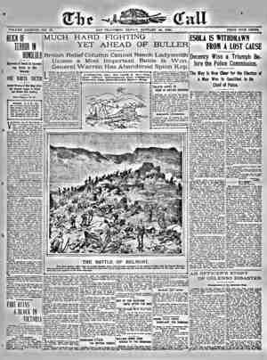 The San Francisco Call Newspaper January 26, 1900 kapağı