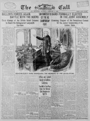 The San Francisco Call Newspaper February 8, 1900 kapağı