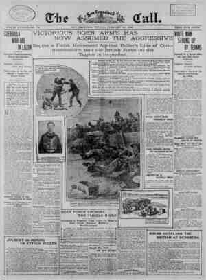 The San Francisco Call Newspaper February 12, 1900 kapağı