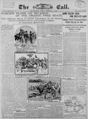 The San Francisco Call Newspaper February 13, 1900 kapağı