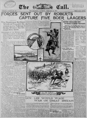 The San Francisco Call Newspaper February 15, 1900 kapağı