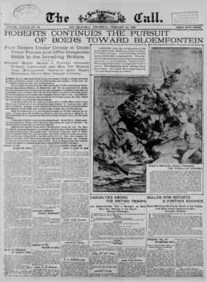 The San Francisco Call Newspaper February 21, 1900 kapağı