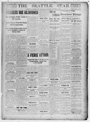 Seattle Star Newspaper March 4, 1899 kapağı