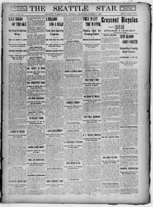 Seattle Star Newspaper March 6, 1899 kapağı