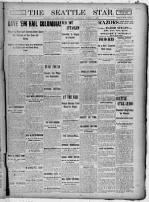 Seattle Star Newspaper March 7, 1899 kapağı