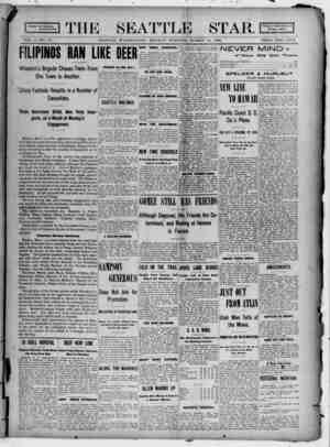 Seattle Star Newspaper March 13, 1899 kapağı