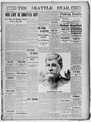 Seattle Star Newspaper March 20, 1899 kapağı
