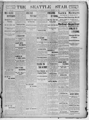 Seattle Star Newspaper March 22, 1899 kapağı