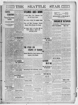 Seattle Star Newspaper March 31, 1899 kapağı