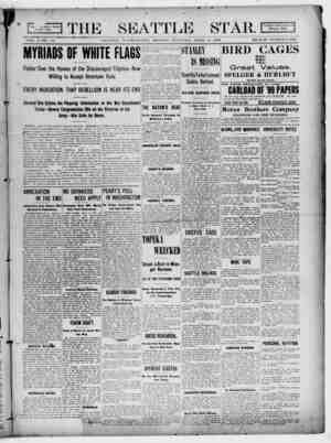 Seattle Star Newspaper April 3, 1899 kapağı