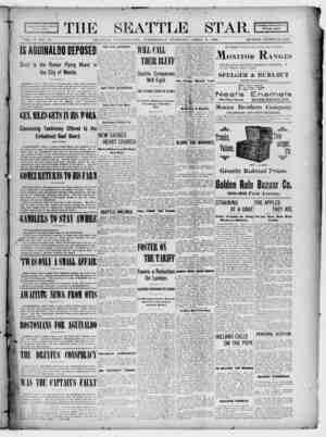 Seattle Star Newspaper April 5, 1899 kapağı