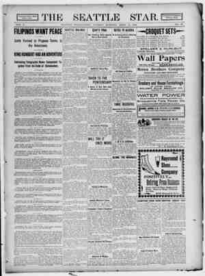 Seattle Star Newspaper April 18, 1899 kapağı