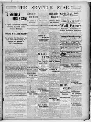 Seattle Star Newspaper April 22, 1899 kapağı