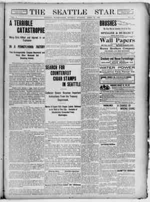Seattle Star Newspaper April 25, 1899 kapağı