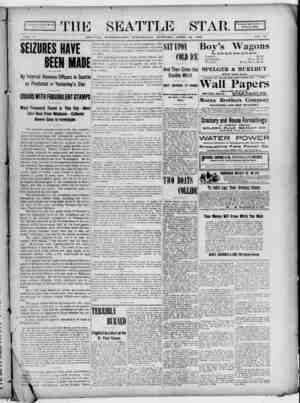 Seattle Star Newspaper April 26, 1899 kapağı
