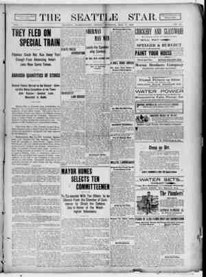 Seattle Star Newspaper May 5, 1899 kapağı