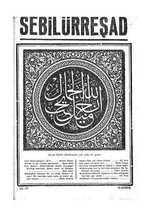 Sebilürreşad Dergisi 15 Eylül 1948 kapağı