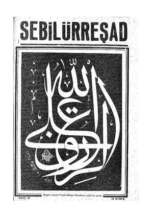 Sebilürreşad Dergisi 1 Kasım 1948 kapağı