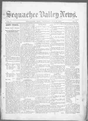 Sequachee Valley News Newspaper July 16, 1896 kapağı