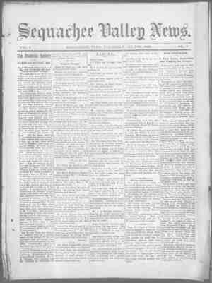 Sequachee Valley News Newspaper July 30, 1896 kapağı