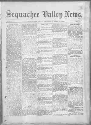 Sequachee Valley News Newspaper September 3, 1896 kapağı