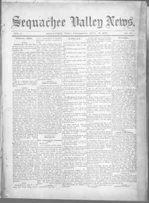 Sequachee Valley News Newspaper September 10, 1896 kapağı