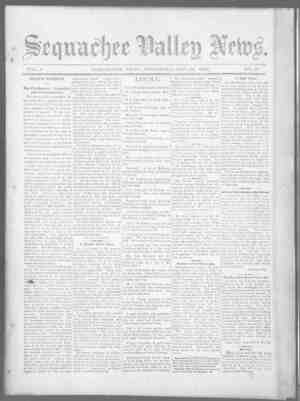 Sequachee Valley News Newspaper October 22, 1896 kapağı