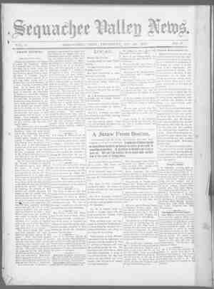 Sequachee Valley News Newspaper October 29, 1896 kapağı