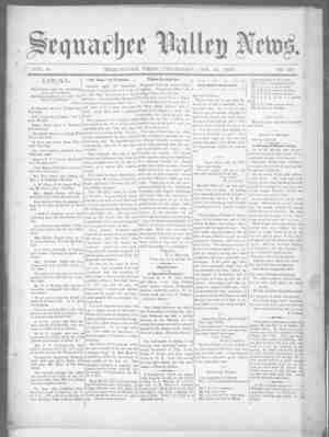 Sequachee Valley News Newspaper January 21, 1897 kapağı