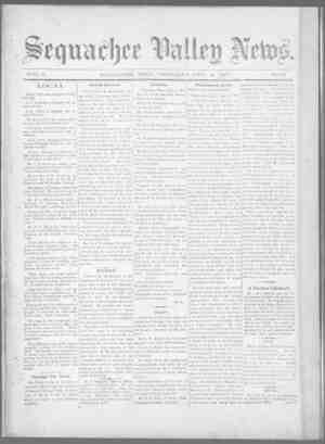 Sequachee Valley News Newspaper February 4, 1897 kapağı