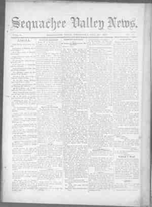 Sequachee Valley News Newspaper February 25, 1897 kapağı