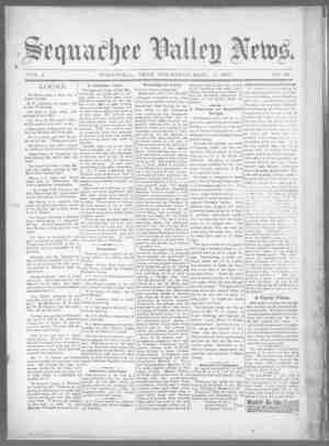 Sequachee Valley News Newspaper March 4, 1897 kapağı