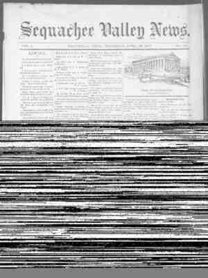 Sequachee Valley News Newspaper April 29, 1897 kapağı