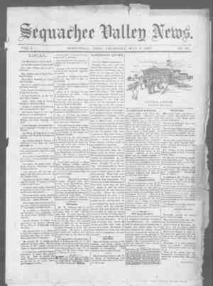 Sequachee Valley News Newspaper May 6, 1897 kapağı